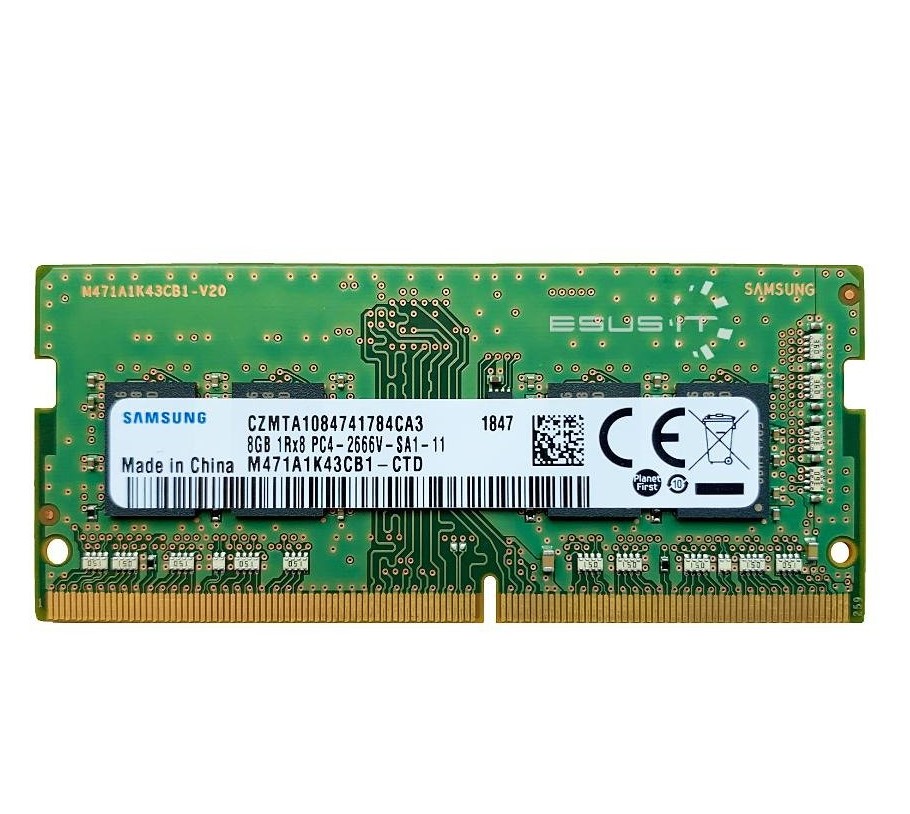 8 GB Samsung DDR4 2666MHz CL16 Laptop Ram M471A1K43CB1-CTD